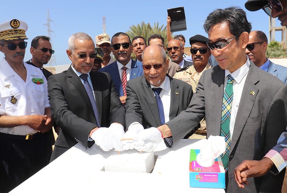 Pose de la première pierre du projet du centre de qualification et de formation aux métiers de pêche