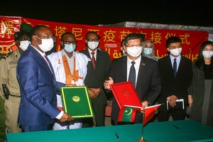 Covid-19 : la Mauritanie reçoit un million de doses du vaccin chinois 