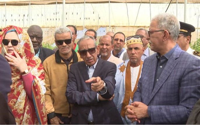  Les ministres de l’Agriculture et du Commerce effectuent une visite à certains projets agricoles dans la région côtière de l’Aftut Essahli